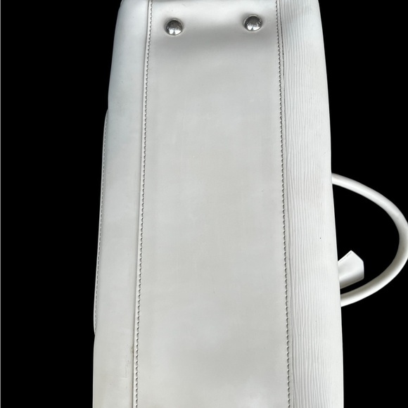 LOUIS VUITTON Epi GM Montaigne Bowling in white silver hardware - Picture 4 of 6